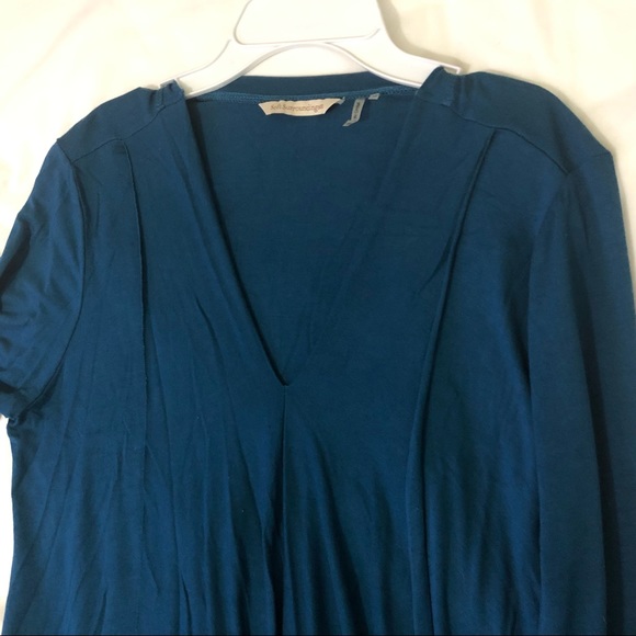 Soft Surrounding 100% Cotton. Teal Asymmetric Tunic Women’s Sz M - Picture 4 of 11
